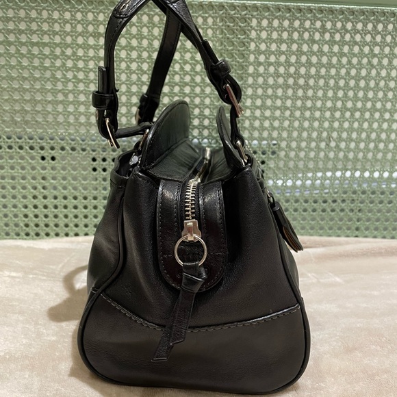 Coach black leather small hand bag - Picture 3 of 16